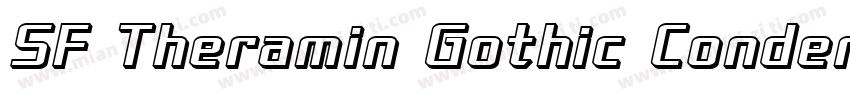 SF Theramin Gothic Condensed Oblique字体转换